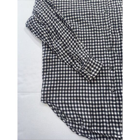 Vintage Punch Tartan Plaid Shirt Size M Black/White Left Breast Pocket - Picture 4 of 10